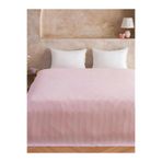 LC Waikiki Pembe Desenli Çift Kişilik Pamuklu Pike (S6)