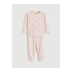 LC Waikiki Pembe Fiyonk Desenli Kız Çocuk Pijama Takımı