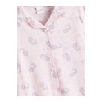 LC Waikiki Pembe Gömlek Yaka Desenli Kız Çocuk Pijama Takım