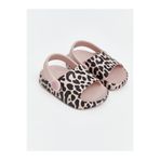 LC Waikiki Pembe Kız Çocuk Leopar Desenli Arkası Bantlı Terlik