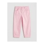 LC Waikiki Pembe Kız Çocuk Taşlı Gabardin Pantolon