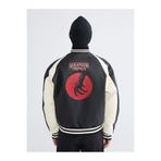 LC Waikiki Rahat Kalıp Stranger Things Baskılı Erkek Deri Görünümlü Ceket