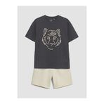 LC Waikiki RMZ GİYİM FARKIYLA Erkek Çocuk İşlemeli T-shirt ve Şort