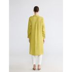 LC Waikiki Sarı Oversize Keten Kadın Gömlek Tunik - 46