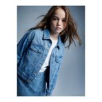 LC Waikiki Shining Store'dan Işıltılı Seçimler Taşlı Kız Çocuk Jean Ceket