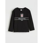 LC Waikiki Siyah Beşiktaş Baskılı Erkek Çocuk Pijama Takım