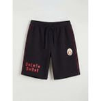 LC Waikiki Siyah Galatasaray Baskılı Erkek Çocuk Şort (S6) - Black - 9 - 10 Yaş