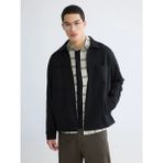 LC Waikiki Siyah Loose Fit Erkek Gabardin Gömlek Ceket - 2XL