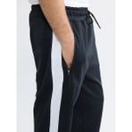 LC Waikiki Siyah Loose Fit Şeritli Erkek Eşofman Altı - XL
