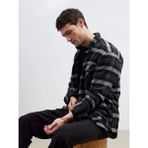 LC Waikiki Siyah Regular Fit Ekose Erkek Oduncu Gömlek