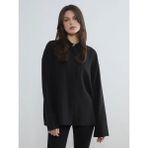LC Waikiki Siyah Regular Fit Kadın Gömlek