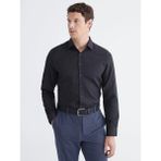 LC Waikiki Siyah Slim Fit Armürlü Erkek Gömlek - XL
