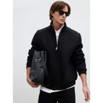 LC Waikiki Siyah Standart Kalıp Dik Yaka Erkek Mont - 2XL