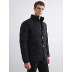 LC Waikiki Siyah Standart Kalıp Dik Yaka Erkek Şişme Mont - 2XL