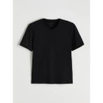 LC Waikiki Siyah V Yaka Penye Erkek Tişört - 2XL
