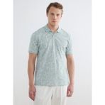 LC Waikiki Turkuaz Polo Yaka Desenli Pike Erkek Tişört - XL