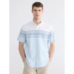 LC Waikiki Turkuaz Regular Fit Armürlü Erkek Gömlek - XL