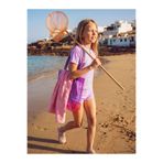 LC Waikiki UV Korumalı Batik Desenli Kız Çocuk Mayo Takımı