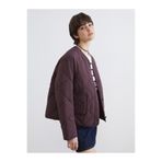 LC Waikiki XSIDE Bordo Bisiklet Yaka Kapitone Oversize Kadın Mont