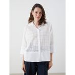 Lc Waikiki Yeni Sezon Ajurlu Brode Kadın Gömlek - 42 - Beyaz