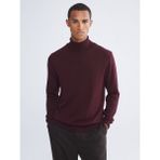 Lc Waikiki Yeni Sezon Balıkçı Yaka Erkek Triko Kazak - Bordo - XL
