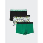 Lc Waikiki Yeni Sezon Baskılı Erkek Çocuk Boxer 3'lü - Beyaz - 3 - 4 Yaş