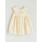 Lc Waikiki Yeni Sezon Bebe Yaka Çiçekli Kız Bebek Elbise - 3 - 6 Ay - Sarı