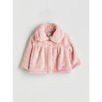 Lc Waikiki Yeni Sezon Bebe Yaka Kız Bebek Pelüş Mont - Pembe - 3 - 6 Ay