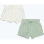 Lc Waikiki Yeni Sezon Beli Lastikli Basic Erkek Bebek Şort 2'li - 18 - 24 Ay - Yeşil