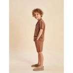 Lc Waikiki Yeni Sezon Beli Lastikli Basic Erkek Çocuk Şort - Kahverengi - 3 - 4 Yaş