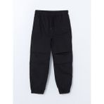 Lc Waikiki Yeni Sezon Beli Lastikli Erkek Cocuk Jogger Pantolon - S58701Z4 - Siyah