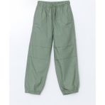 Lc Waikiki Yeni Sezon Beli Lastikli Erkek Cocuk Jogger Pantolon - S58701Z4 - Yeşil