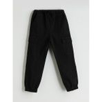 Lc Waikiki Yeni Sezon Beli Lastikli Erkek Çocuk Kargo Jogger Pantolon - Siyah - 1 - 2 Yaş