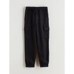 Lc Waikiki Yeni Sezon Beli Lastikli Erkek Çocuk Kargo Jogger Pantolon - Siyah - 9 - 10 Yaş