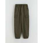 Lc Waikiki Yeni Sezon Beli Lastikli Erkek Çocuk Kargo Jogger Pantolon - Yeşil - 12 - 13 Yaş