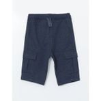 Lc Waikiki Yeni Sezon Beli Lastikli Erkek Çocuk Kargo Şort - Indigo - 10 - 11 Yaş