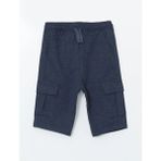 Lc Waikiki Yeni Sezon Beli Lastikli Erkek Çocuk Kargo Şort - Indigo - 8 - 9 Yaş