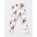 Lc Waikiki Yeni Sezon Beli Lastikli Minnie Mouse Baskılı Kız Çocuk Tayt - Ekru - 1 - 2 Yaş