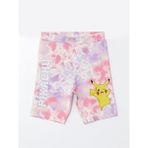 Lc Waikiki Yeni Sezon Beli Lastikli Pikachu Baskılı Kız Çocuk Tayt - Pembe - 7 - 8 Yaş