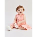 Lc Waikiki Yeni Sezon Bisiklet Yaka Basic Kız Bebek Elbise - 1 - 3 Ay - Pembe