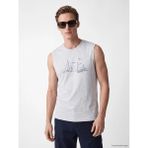 Lc Waikiki Yeni Sezon Bisiklet Yaka Baskılı Erkek Kolsuz Tişört - 5XL