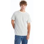Lc Waikiki Yeni Sezon Bisiklet Yaka Kısa Kollu Çizgili Penye Erkek Tişört - İndigo - 2XL