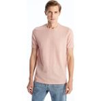 Lc Waikiki Yeni Sezon Bisiklet Yaka Kısa Kollu Erkek Tişört - Pembe - 2XL