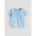 Lc Waikiki Yeni Sezon Bisiklet Yaka Kız Çocuk Bluz - Mavi - 9 - 10 Yaş