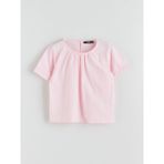 Lc Waikiki Yeni Sezon Bisiklet Yaka Kız Çocuk Bluz - Pembe - 9 - 10 Yaş