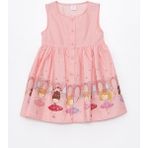 Lc Waikiki Yeni Sezon Bisiklet Yaka Kolsuz Kız Bebek Elbise - 9 - 12 Ay - Pembe