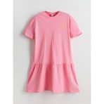 Lc Waikiki Yeni Sezon Bisiklet Yaka London Baskılı Kız Çocuk Elbise - 7 - 8 Yaş - Pembe
