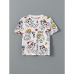 Lc Waikiki Yeni Sezon Bisiklet Yaka Paw Patrol Baskılı Erkek Bebek Tişört - Beyaz - 2 - 3 Yaş