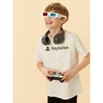 Lc Waikiki Yeni Sezon Bisiklet Yaka Playstation Baskili Erkek Cocuk Sortlu Pijama Takimi - S5LG50Z4 - Beyaz - 7 - 8 Yaş