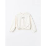 Lc Waikiki Yeni Sezon Bisiklet Yaka Soft Touch Kız Çocuk Sweatshirt - Ekru - 10 - 11 Yaş